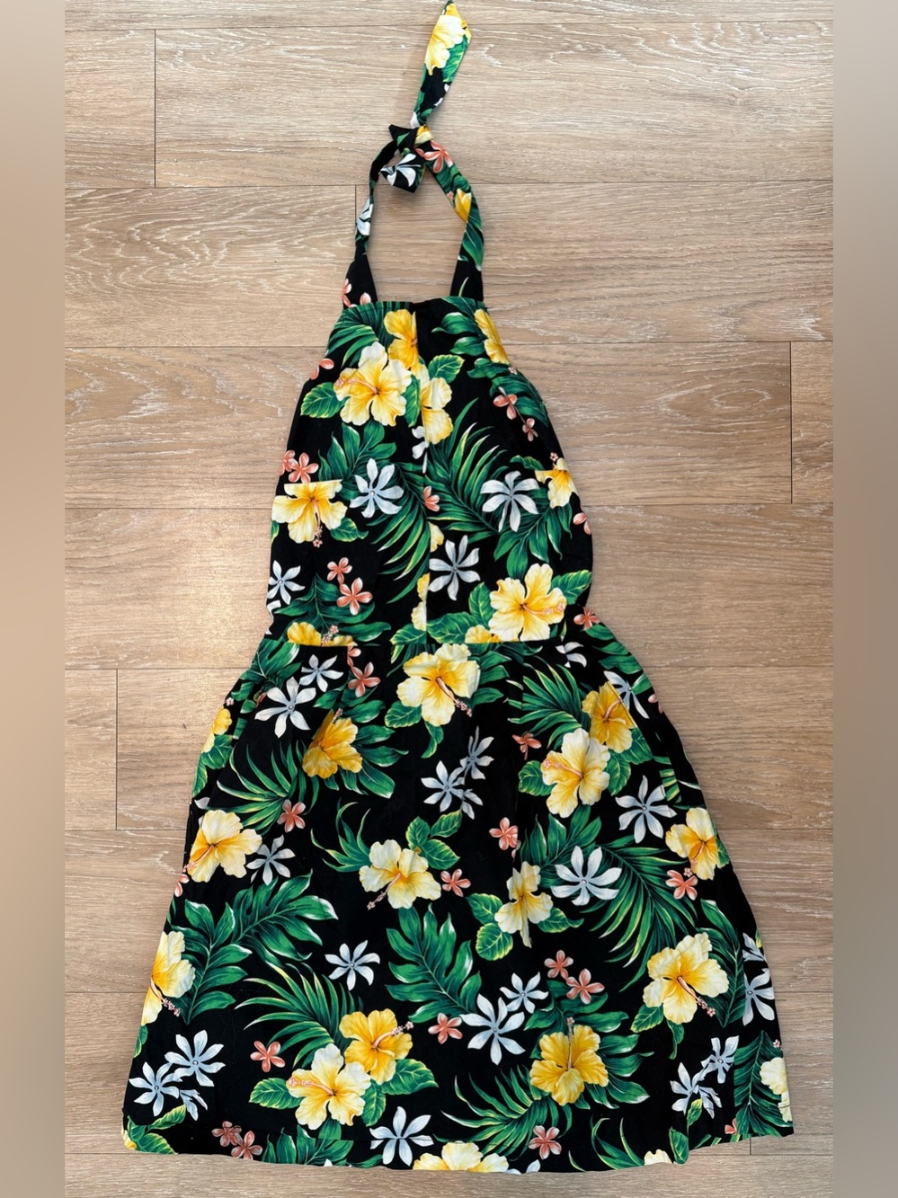 Reformation Tropical Print Halter Dress Size Small